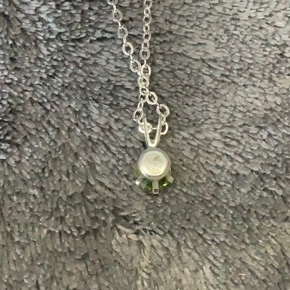 NWT Set of 2 EFFY pendant necklaces: Peridot and Mystic Topaz - Picture 5 of 13